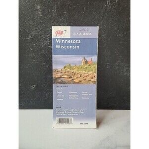 Road Map Minnesota Wisconsin USA State Series AAA 2006 Collectible